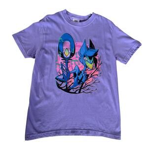 Comfort Colors Hazbin Hotel Graphic Cartoon Tees Mens S Demon Heavyweight Cotton